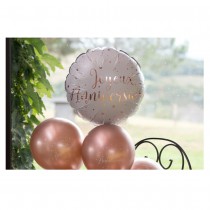 BALLON ALU ROND JOYEUX ANNIVERSAIRE Ø45CM ROSE GOLD