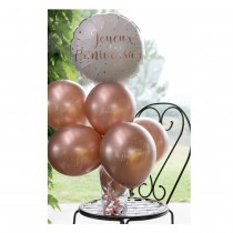 BALLON ALU ROND JOYEUX ANNIVERSAIRE Ø45CM ROSE GOLD