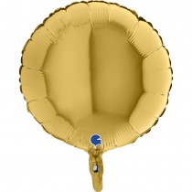 BALLON ALU ROND OR 46 CM