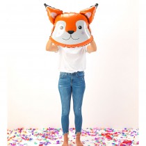 BALLON ALU TÊTE DE RENARD 76CM