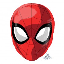 BALLON ALU TÊTE SPIDERMAN + HÉLIUM