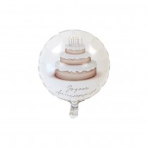 BALLON ALUMINIUM ANNIVERSAIRE DOUCEUR 45CM