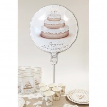 BALLON ALUMINIUM ANNIVERSAIRE DOUCEUR 45CM