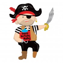 BALLON ALUMINIUM ANNIVERSAIRE PIRATE 112CM