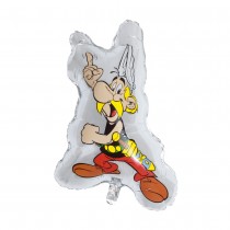 BALLON ALUMINIUM ASTÉRIX HÉROS 56.9X77.4CM ARGENT