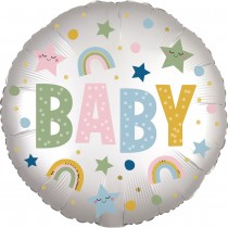 BALLON ALUMINIUM BABY 1ER ANNIVERSAIRE 43CM