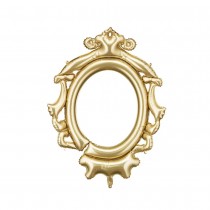 BALLON ALUMINIUM CADRE PHOTO BAROQUE 78X95CM OR