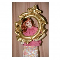 BALLON ALUMINIUM CADRE PHOTO BAROQUE 78X95CM OR