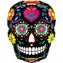 BALLON ALUMINIUM CALAVERA JOUR DES MORTS 42X55CM
