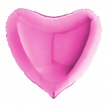BALLON ALUMINIUM CŒUR 91CM FUCHSIA