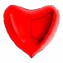 BALLON ALUMINIUM CŒUR 91CM ROUGE