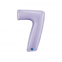 BALLON ALUMINIUM CHIFFRE 7 102CM LILAS