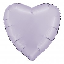 BALLON ALUMINIUM COEUR 46CM LILAS SATIN