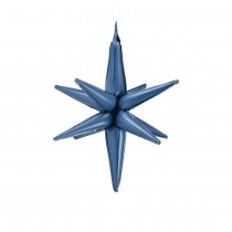 BALLON ALUMINIUM ÉTOILE 3D 70CM BLEU MARINE