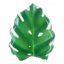 BALLON ALUMINIUM FEUILLE PALMIER MONSTERA 58CM