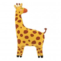 BALLON ALUMINIUM FIGURINE GIRAFE JUNGLE 57X99CM