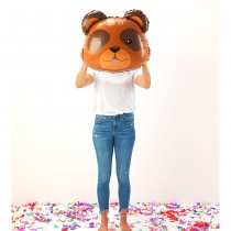BALLON ALUMINIUM FORME TÊTE D\'OURS 74CM