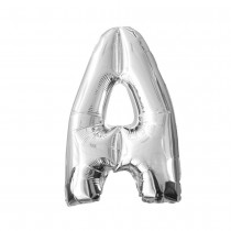 BALLON ALUMINIUM LETTRE A 36CM ARGENT