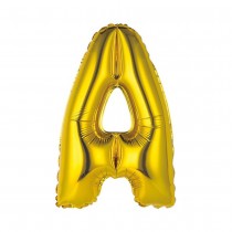 BALLON ALUMINIUM LETTRE A 36CM OR
