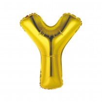 BALLON ALUMINIUM LETTRE Y 36CM OR