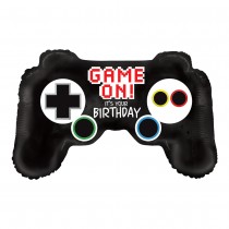 BALLON ALUMINIUM MANETTE JEU ANNIVERSAIRE 79X46CM