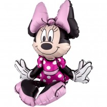 BALLON ALUMINIUM MINNIE MOUSE ASSISE 38X45CM