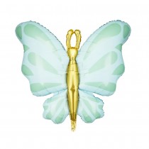 BALLON ALUMINIUM PAPILLON FAIRY 69CM MENTHE