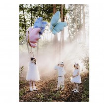BALLON ALUMINIUM PAPILLON FAIRY 69CM MENTHE