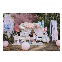 BALLON ALUMINIUM PAPILLON FAIRY 69CM ROSE