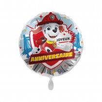 BALLON ALUMINIUM ROND ANNIVERSAIRE MARCUS 45CM