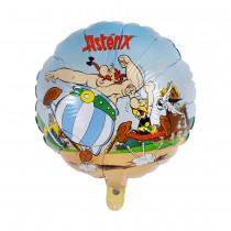 BALLON ALUMINIUM ROND ASTÉRIX OBÉLIX IDÉFIX 43CM