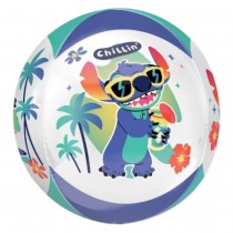 BALLON ALUMINIUM SPHÈRE STITCH GUITARE HAWAÏ 38CM