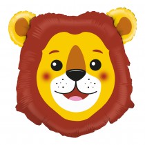 BALLON ALUMINIUM TÊTE DE LION 74CM