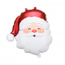BALLON ALUMINIUM TÊTE PÈRE NOËL JOYEUX 42X43.5CM