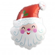 BALLON ALUMINIUM TÊTE PÈRE NOËL JOYEUX 60CM