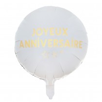 BALLON ANNIVERSAIRE STAR ALUMINIUM 45CM