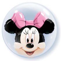 BALLON DOUBLE BULLE MINNIE + HÉLIUM