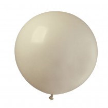 BALLON GÉANT LATEX ROND BIO 80CM CRÈME