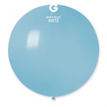 BALLON GÉANT ROND BLEU BÉBÉ DIAM 80 CM