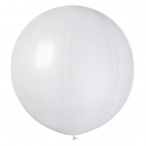 BALLON LATEX GÉANT ROND BIO 80CM BLANC