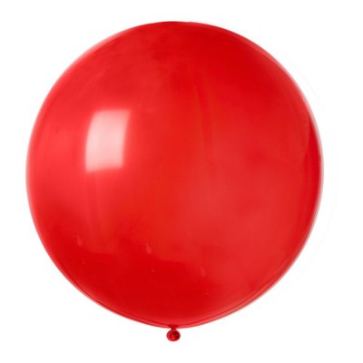 BALLON LATEX GÉANT ROND ROUGE FONCÉ BIO 8
