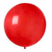 BALLON LATEX GÉANT ROND ROUGE FONCÉ BIO 8
