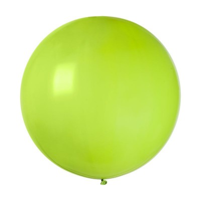 BALLON LATEX NATUREL ROND 80CM VERT ANIS