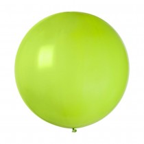 BALLON LATEX NATUREL ROND 80CM VERT ANIS