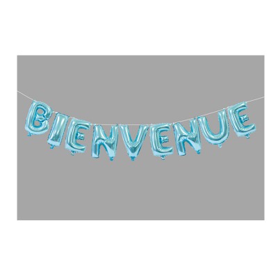 BALLONS BIENVENUE BLEU CIEL 36CM