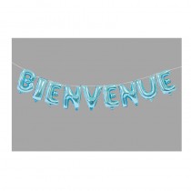 BALLONS BIENVENUE BLEU CIEL 36CM