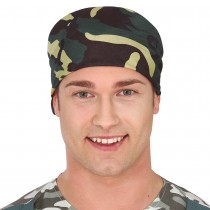 BANDANA CAMOUFLAGE VERT SOLDAT ARMÉE ADULTE