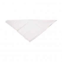 BANDANA COTON UNI 54CM BLANC