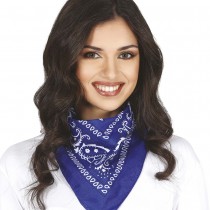 BANDANA POLYESTER BLEU MOTIFS PAISLEY ADULTE