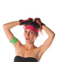 BANDEAU 80'S ROSE FLUO ADULTE